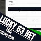 lucky 63 bet calculator